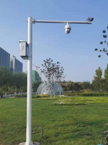 八角l型监控立杆价格 热镀锌监控杆图片 西安监控杆生产厂家 陕西监控